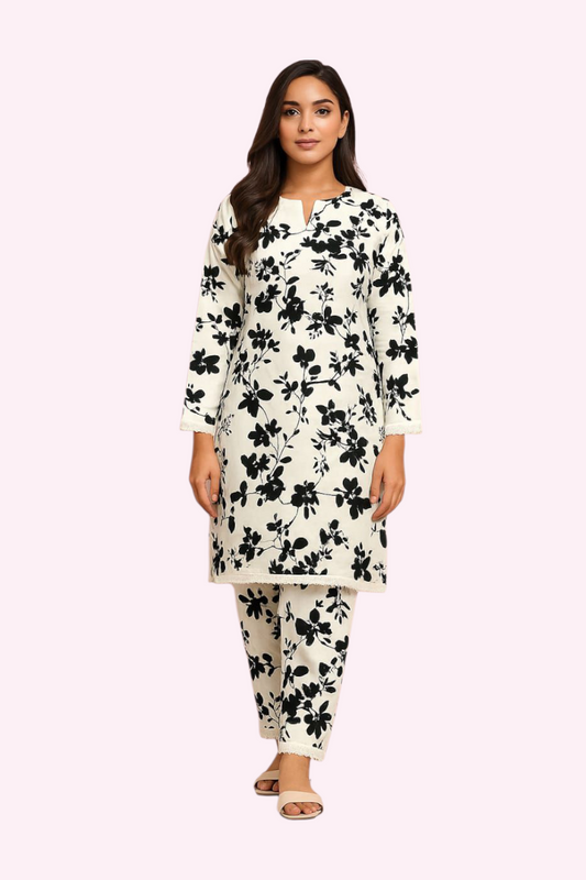 2 PC | Cotton | Digital Print | Unstitched Suit