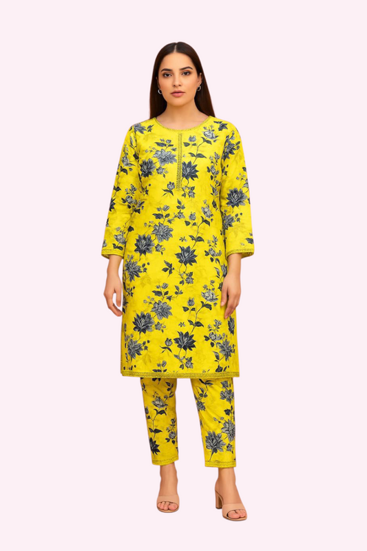 2 PC | Cotton | Digital Print | Unstitched Suit