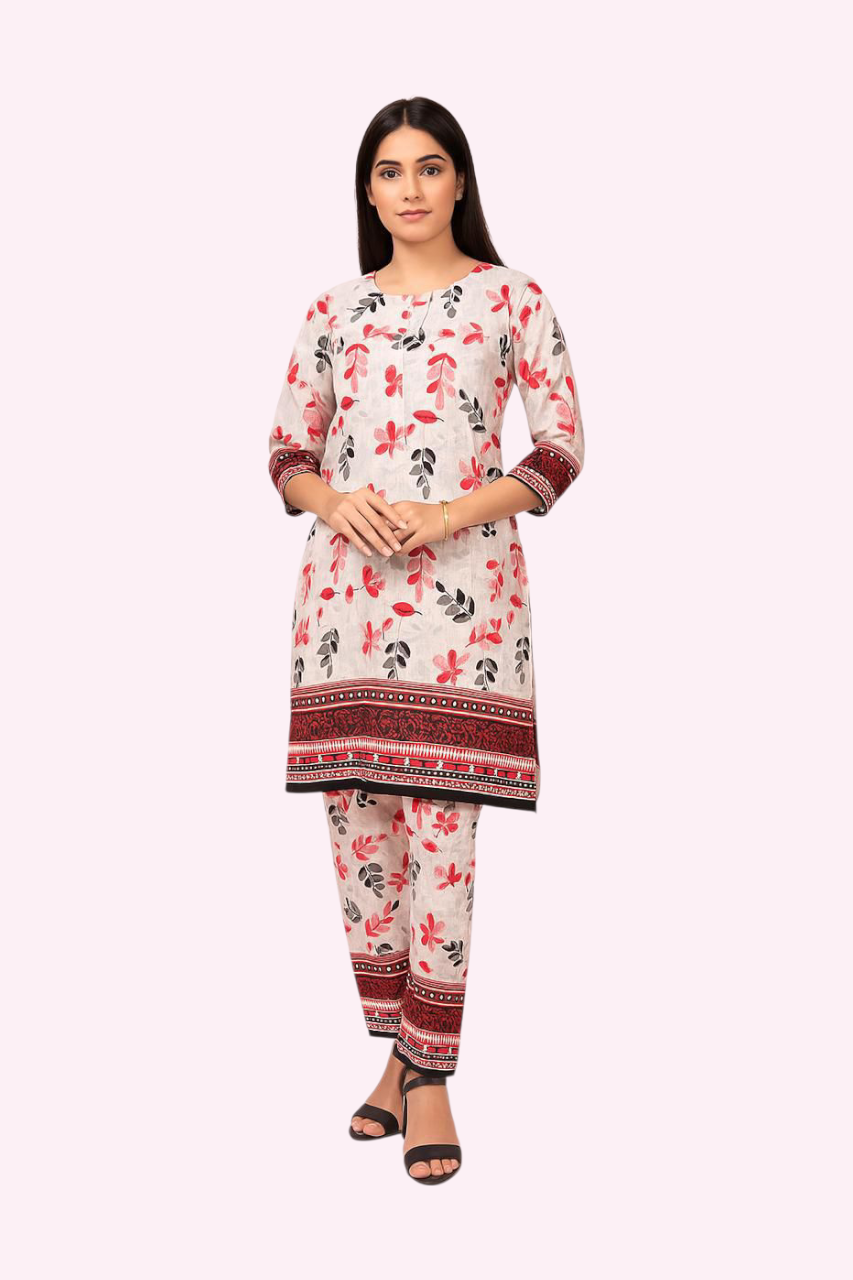 2 PC | Cotton | Digital Print | Unstitched Suit