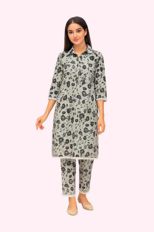2 PC | Cotton | Digital Print | Unstitched Suit