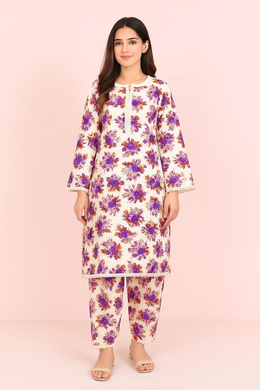 2 PC | Cotton | Digital Print | Unstitched Suit