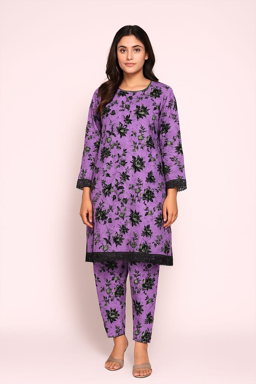 2 PC | Cotton | Digital Print | Unstitched Suit