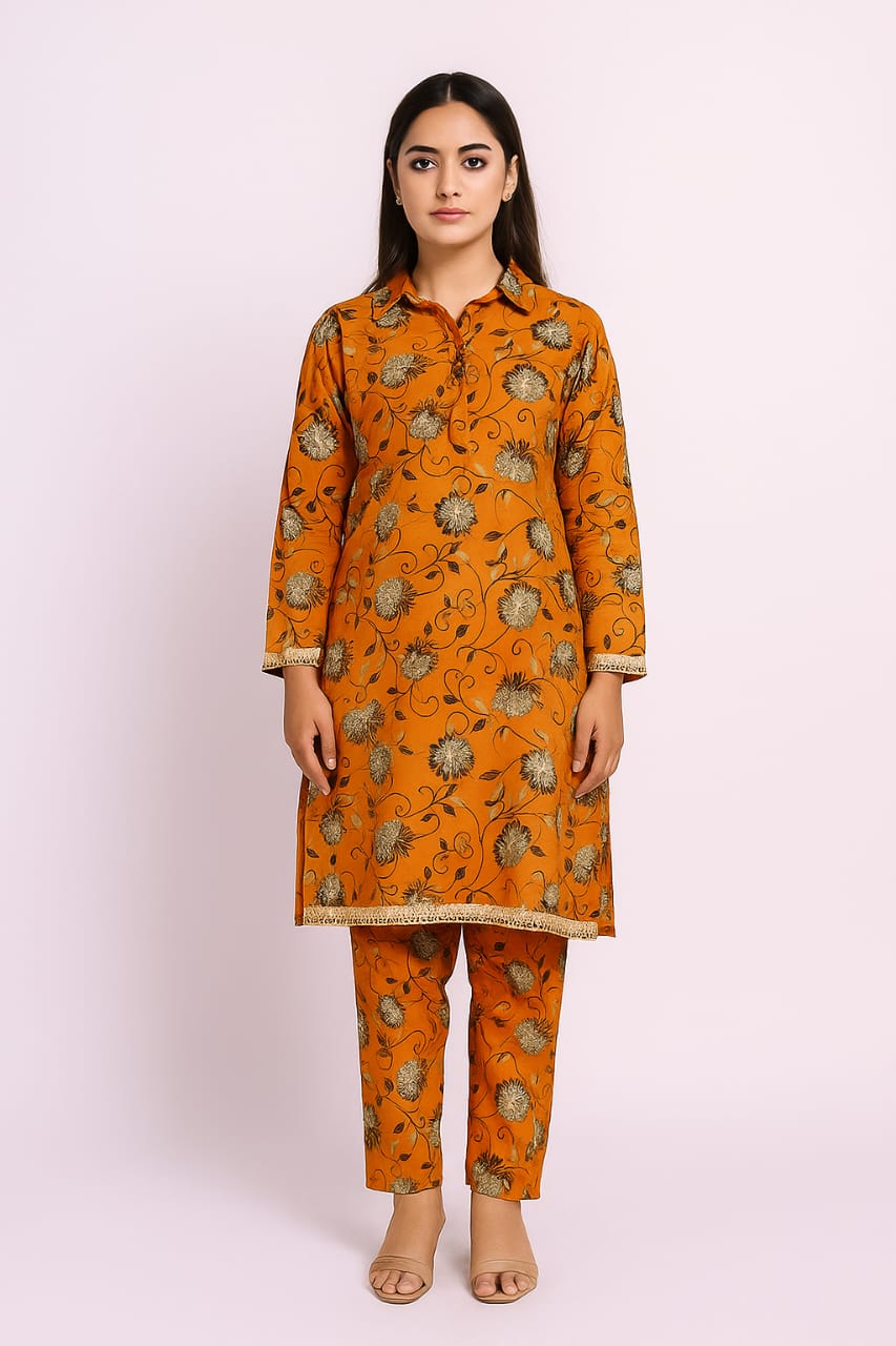 2 PC | Cotton | Digital Print | Unstitched Suit