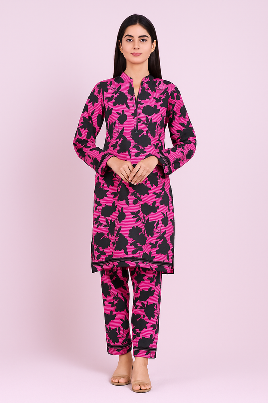 2 PC | Cotton | Digital Print | Unstitched Suit