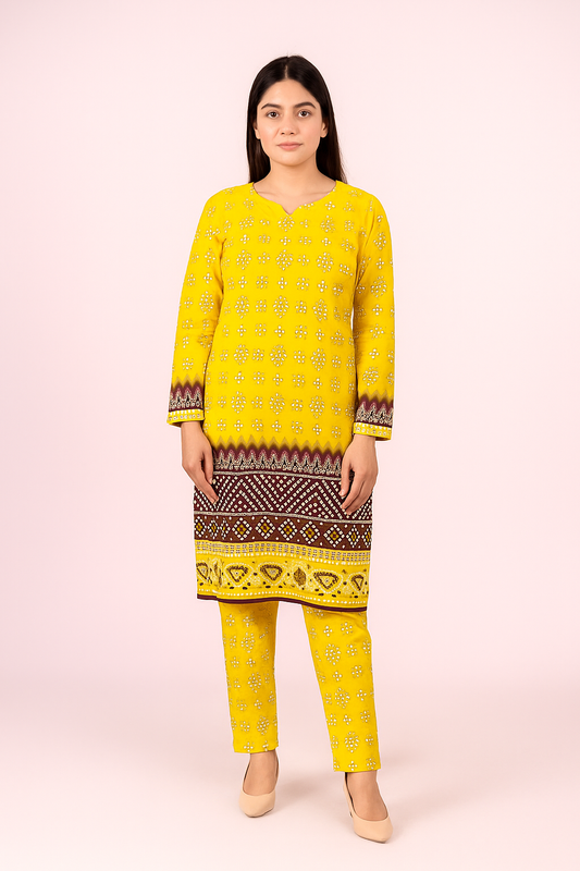 2 PC | Cotton | Digital Print | Unstitched Suit