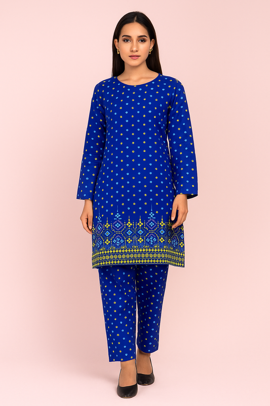 2 PC | Cotton | Digital Print | Unstitched Suit