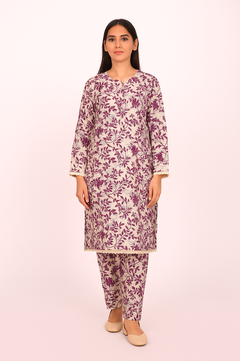 2 PC | Cotton | Digital Print | Unstitched Suit