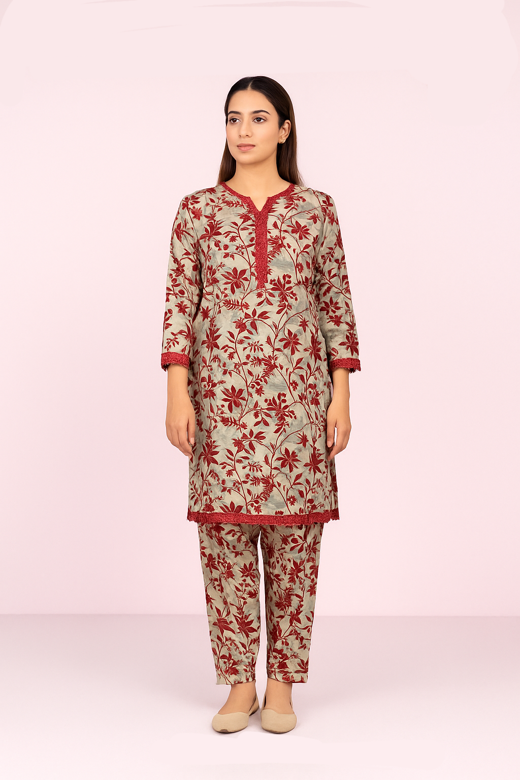 2 PC | Cotton | Digital Print | Unstitched Suit