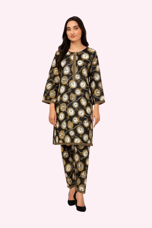 2 PC | Cotton | Digital Print | Unstitched Suit
