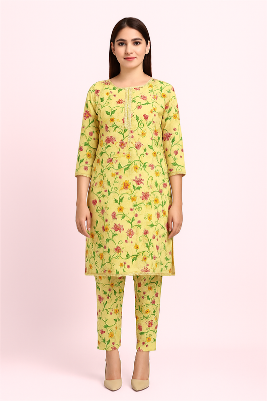 2 PC | Cotton | Digital Print | Unstitched Suit