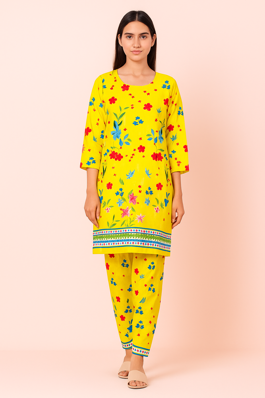 2 PC | Cotton | Digital Print | Unstitched Suit