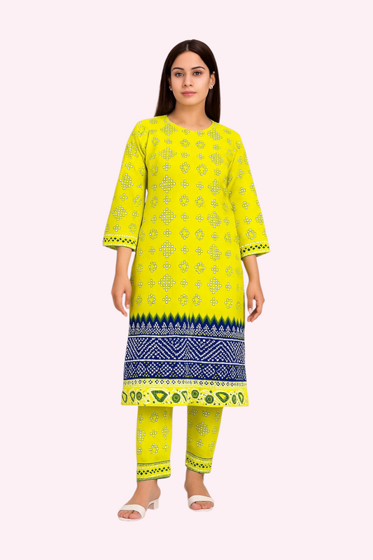 2 PC | Cotton | Digital Print | Unstitched Suit