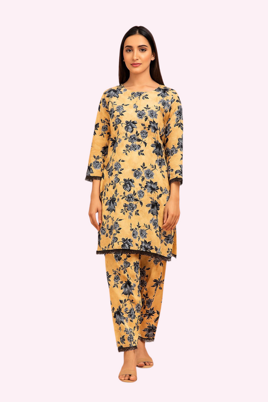 2 PC | Cotton | Digital Print | Unstitched Suit
