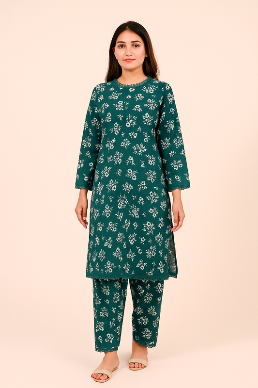2 PC | Cotton | Digital Print | Unstitched Suit