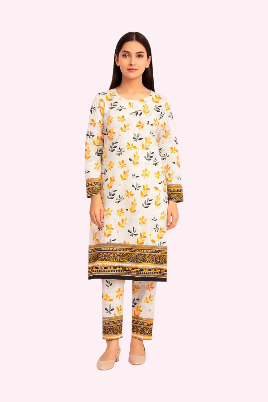 2 PC | Cotton | Digital Print | Unstitched Suit