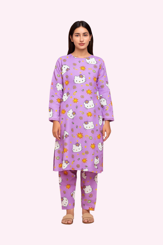 2 PC | Cotton | Digital Print | Unstitched Suit