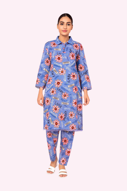 2 PC | Cotton | Digital Print | Unstitched Suit