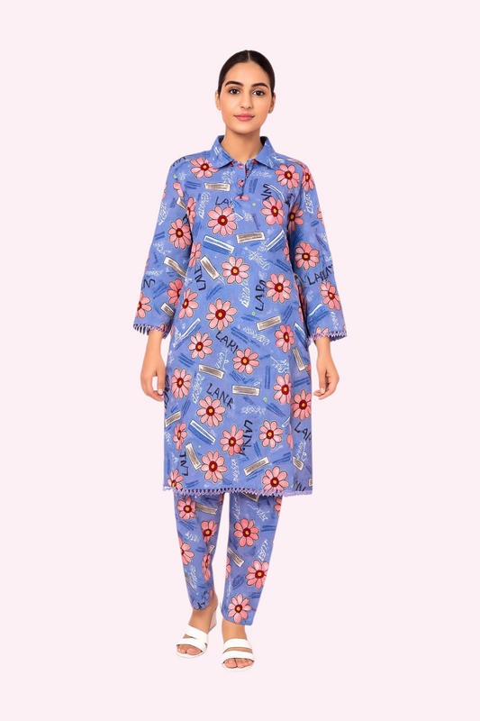 2 PC | Cotton | Digital Print | Unstitched Suit