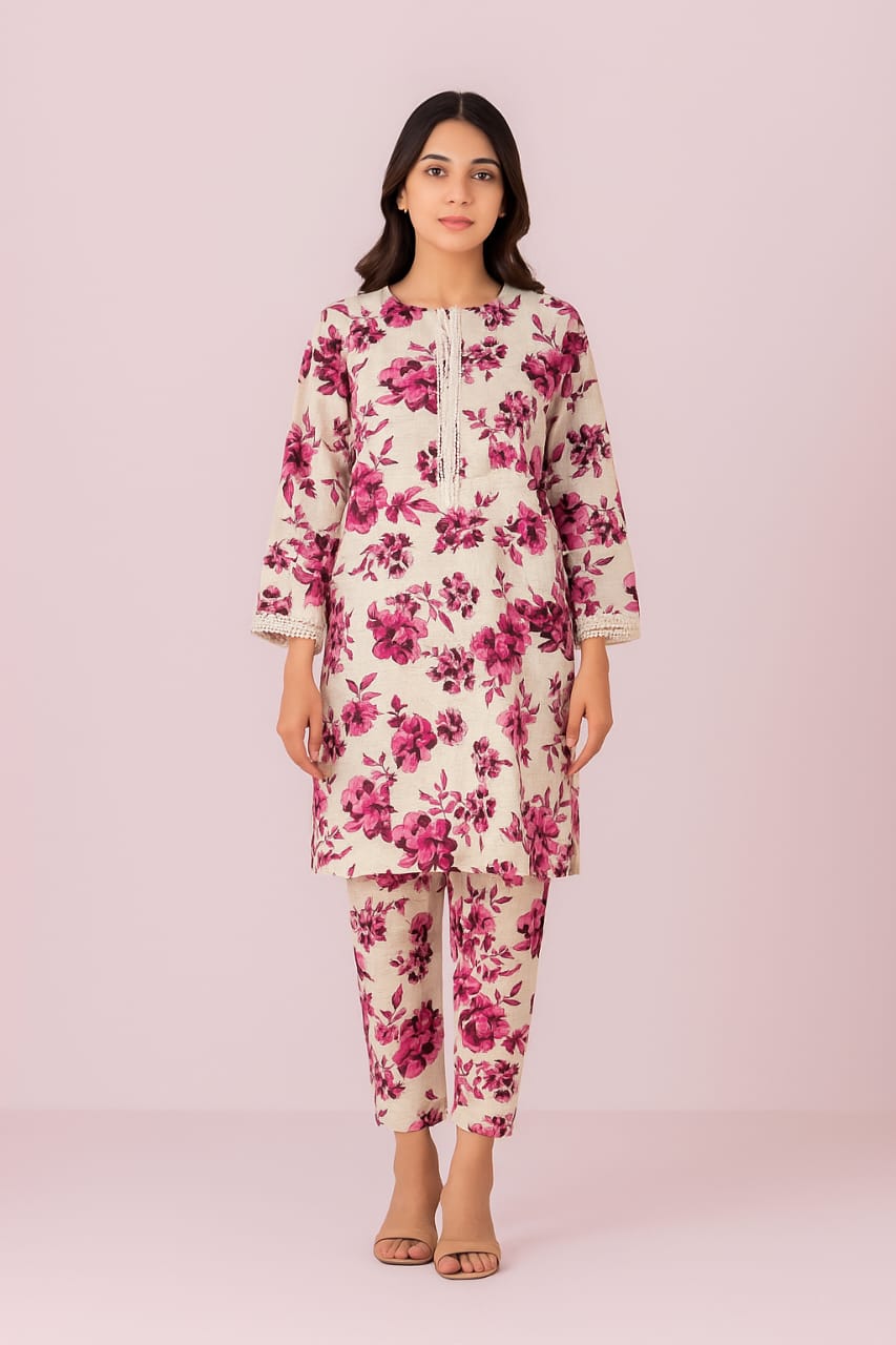 2 PC | Cotton | Digital Print | Unstitched Suit