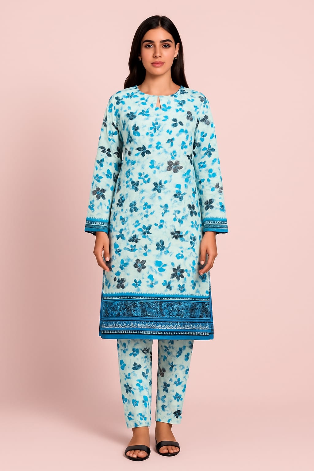 2 PC | Cotton | Digital Print | Unstitched Suit