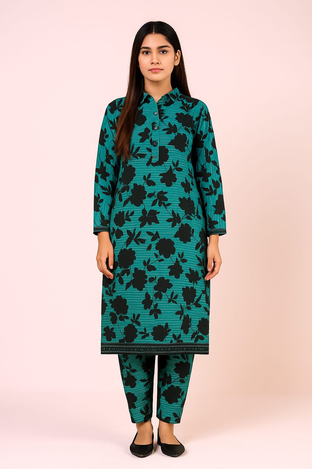 2 PC | Cotton | Digital Print | Unstitched Suit