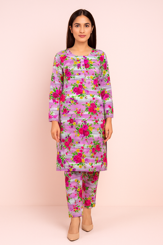 2 PC | Cotton | Digital Print | Unstitched Suit