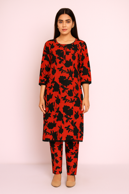 2 PC | Cotton | Digital Print | Unstitched Suit
