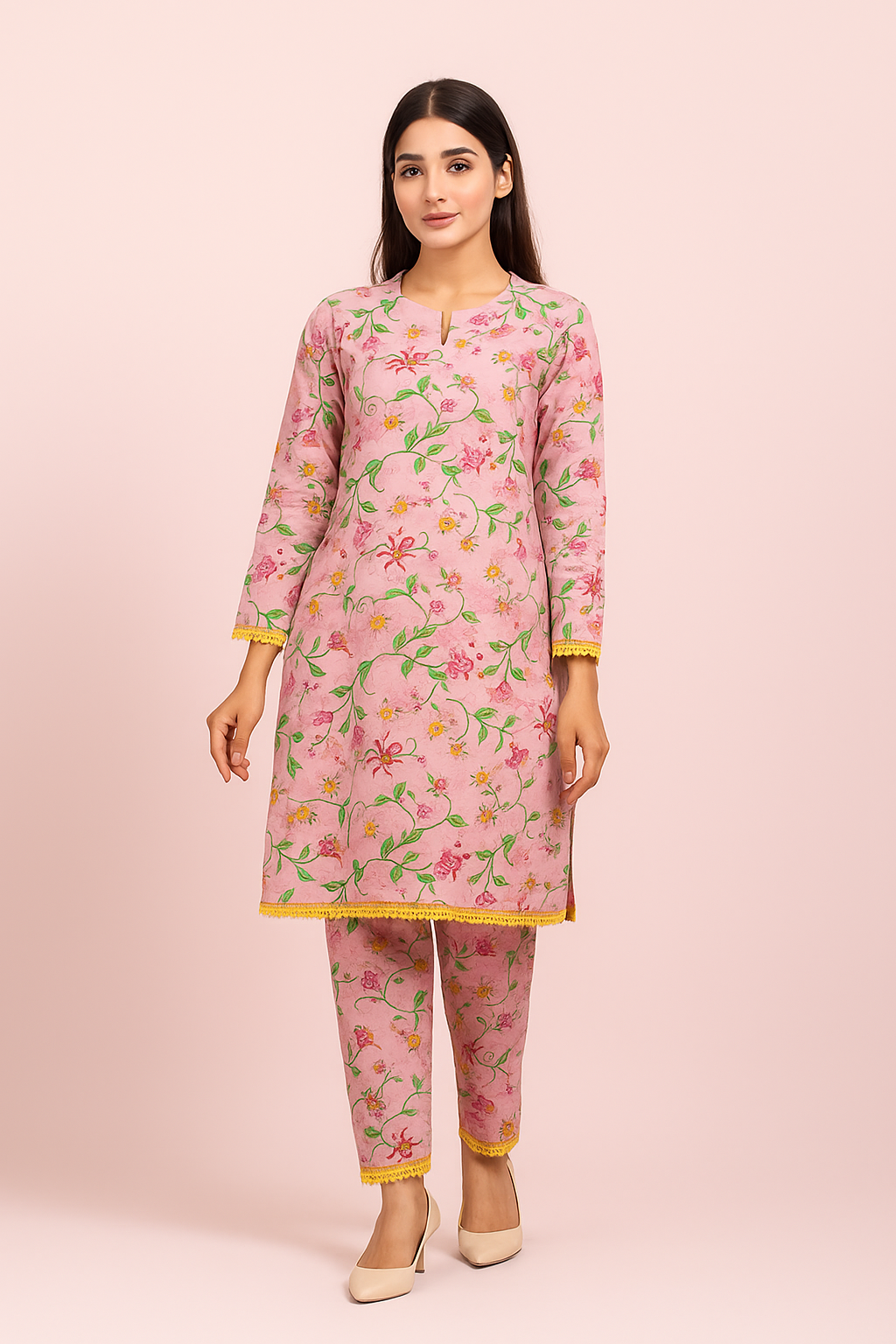 2 PC | Cotton | Digital Print | Unstitched Suit