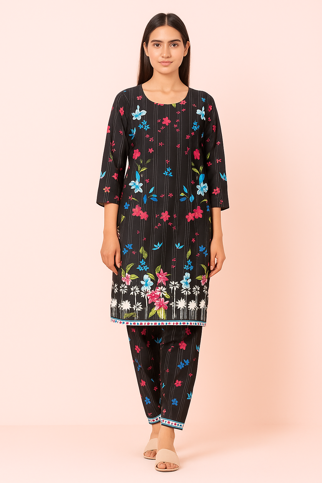 2 PC | Cotton | Digital Print | Unstitched Suit