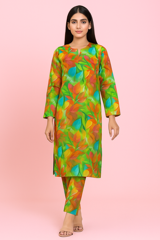 2 PC | Cotton | Digital Print | Unstitched Suit