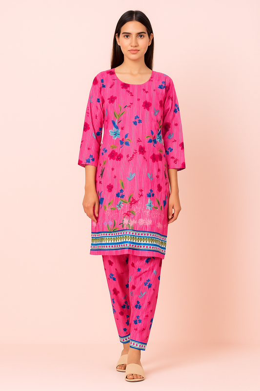 2 PC | Cotton | Digital Print | Unstitched Suit